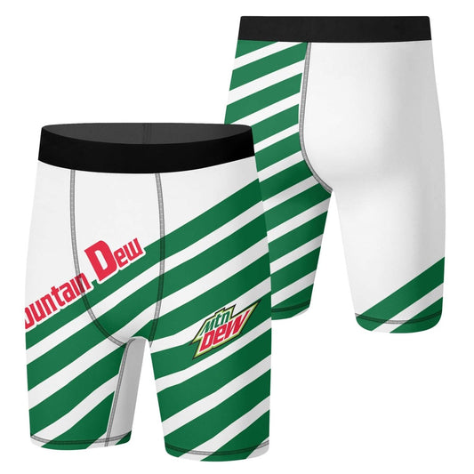 Mountain Dew Diagonal Stripe Compression Shorts - VinoVogue.com
