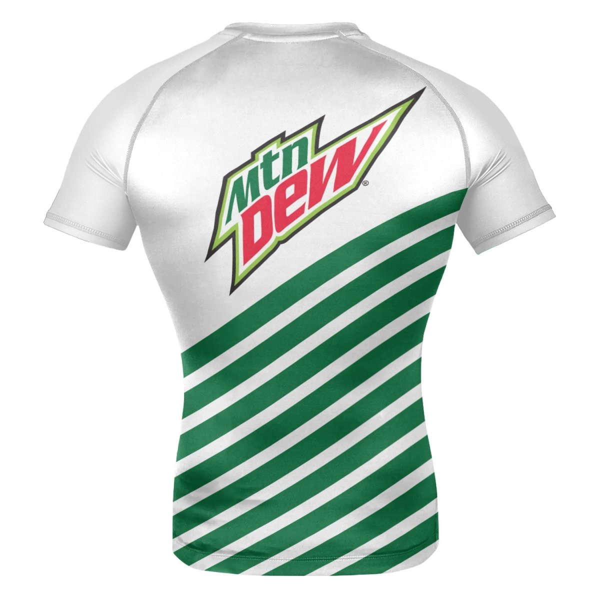 Mountain Dew Diagonal Stripe Rash Guard - VinoVogue.com