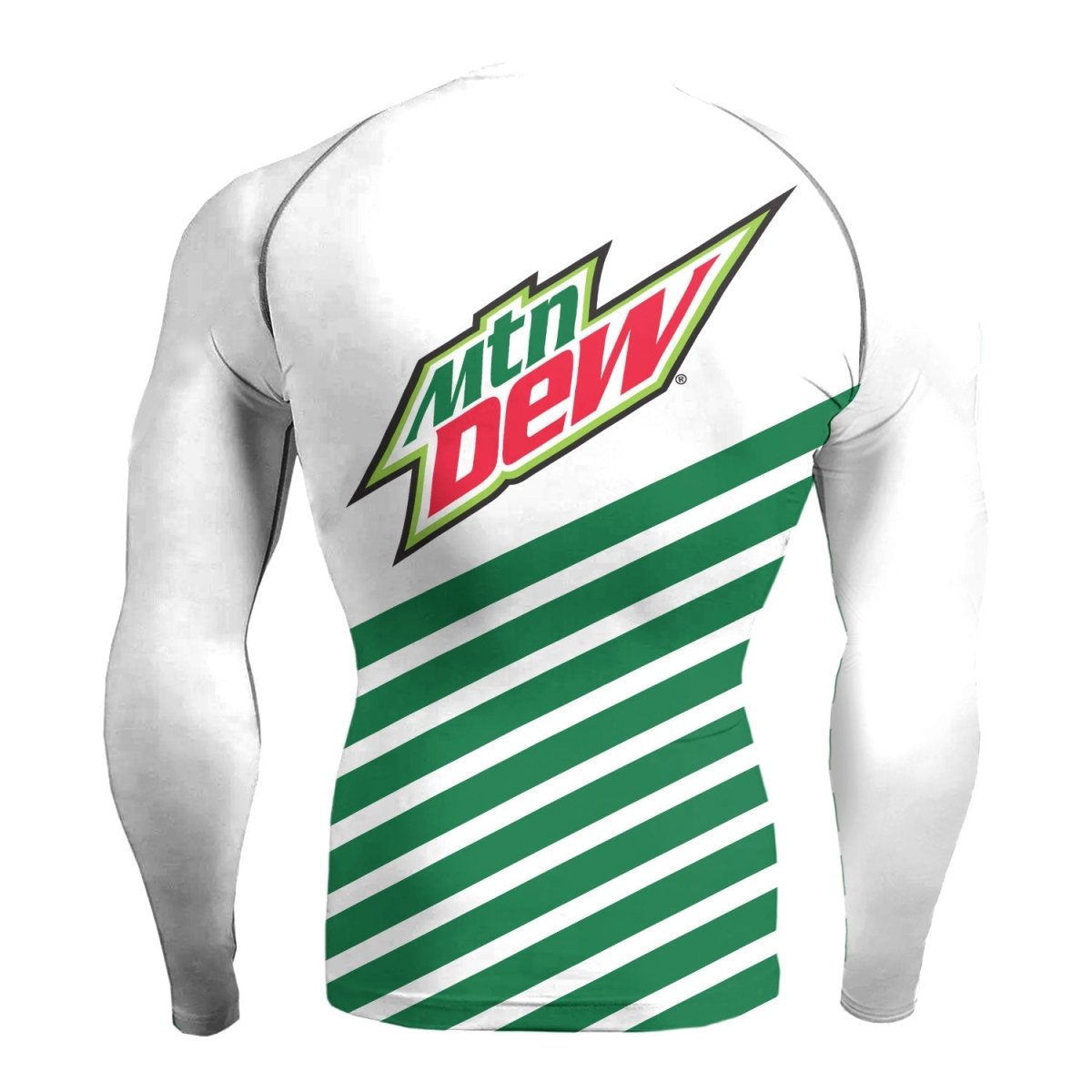 Mountain Dew Diagonal Stripe Rash Guard - VinoVogue.com