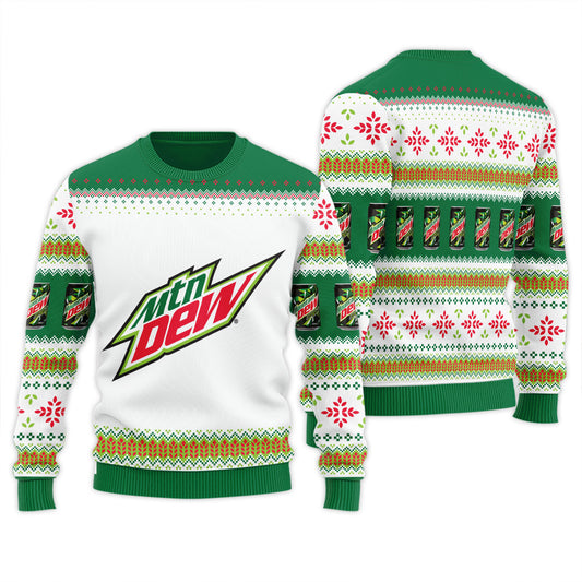 Mountain Dew Festive Holiday Ugly Sweater