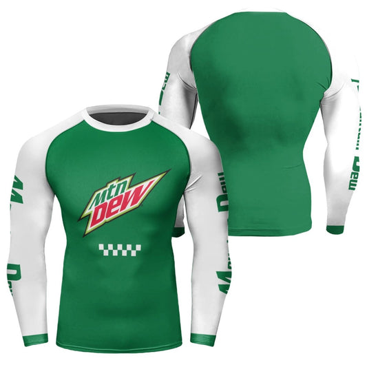 Mountain Dew Green Rash Guard - VinoVogue.com