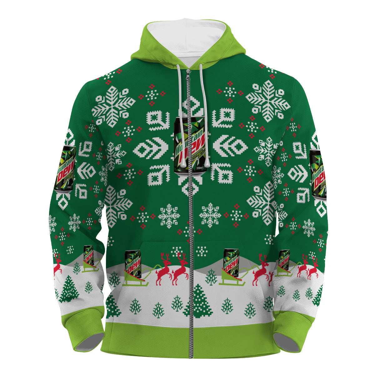 Mountain Dew Snowflake Pullover & Zip Hoodie