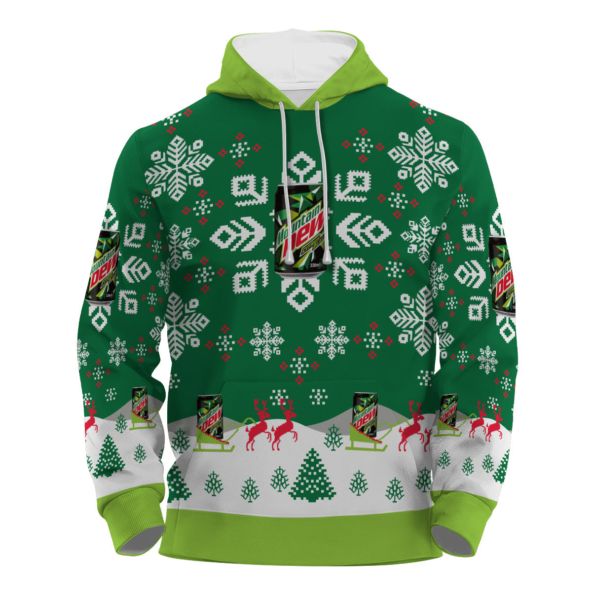 Mountain Dew Snowflake Pullover & Zip Hoodie