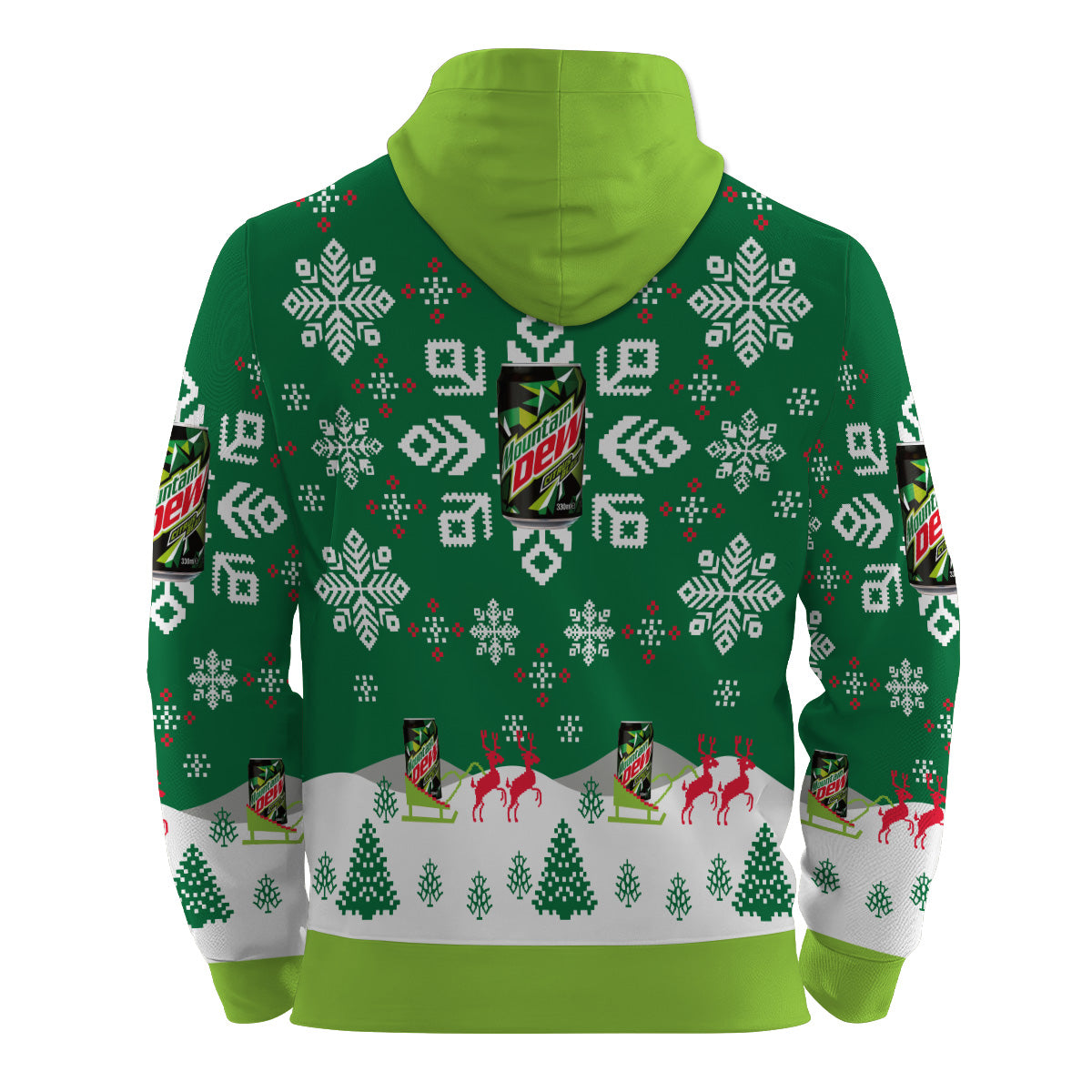 Mountain Dew Snowflake Pullover & Zip Hoodie