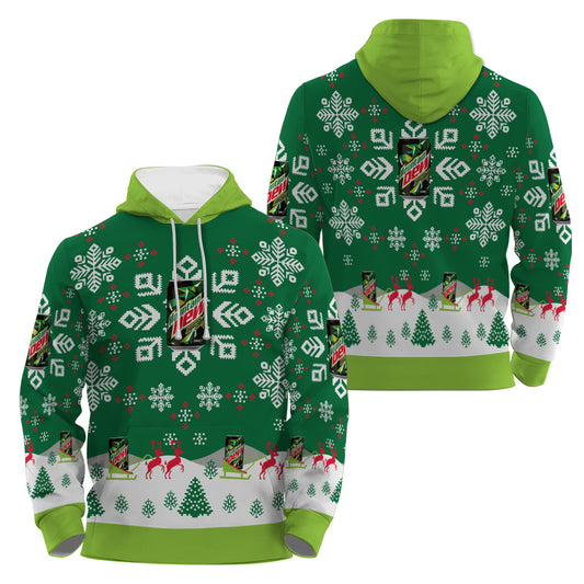 Mountain Dew Snowflake Pullover & Zip Hoodie
