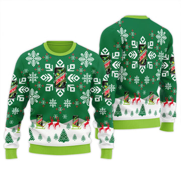 Mountain Dew Snowflake Ugly Sweater