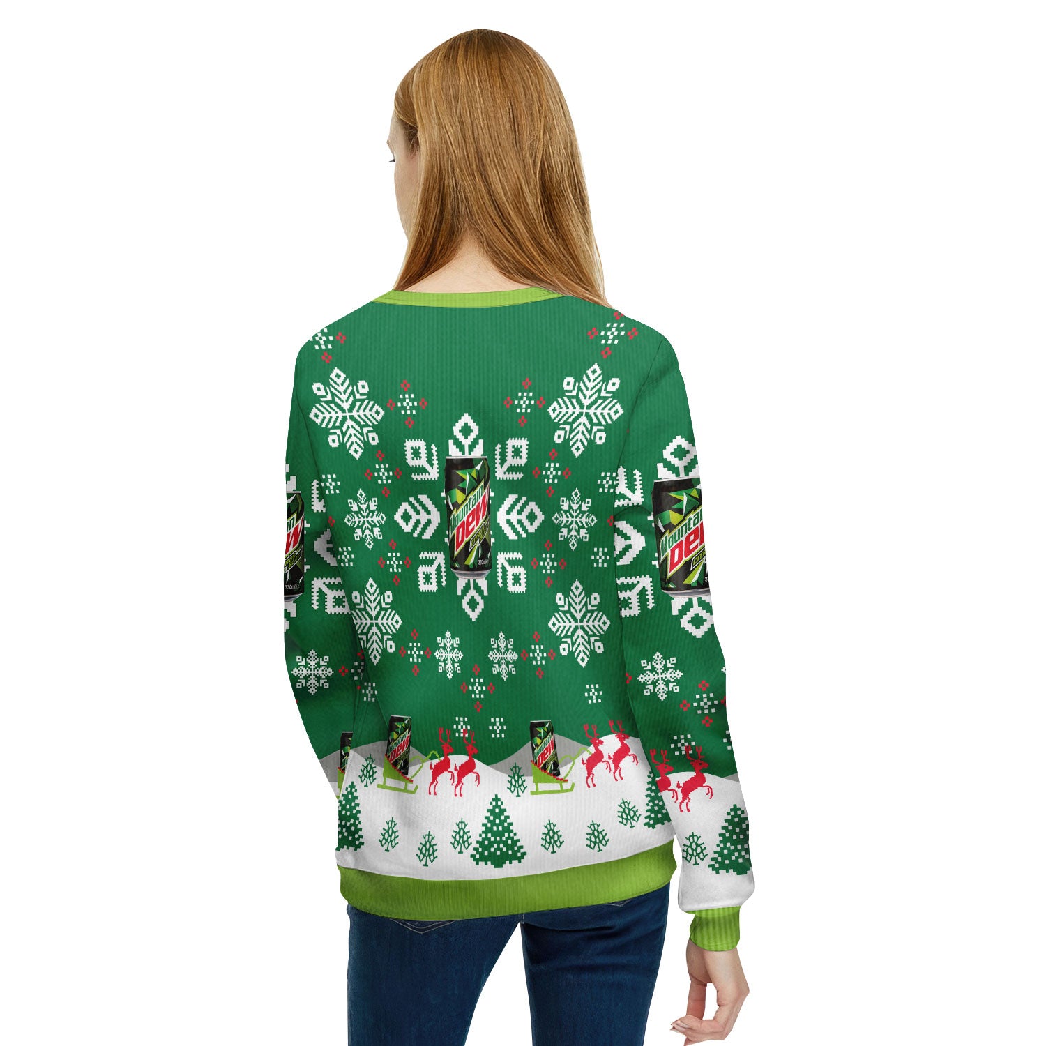 Mountain Dew Snowflake Ugly Sweater