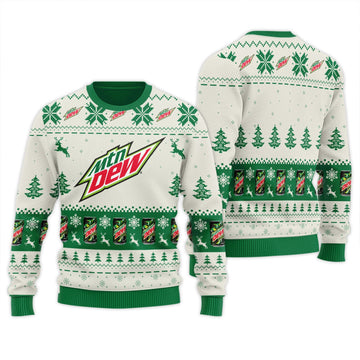Mountain Dew Snowy Sips Ugly Sweater