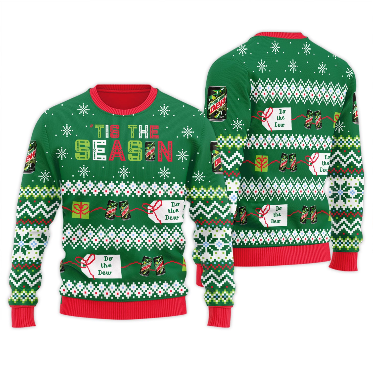Mountain Dew Tis The Season Ugly Sweater