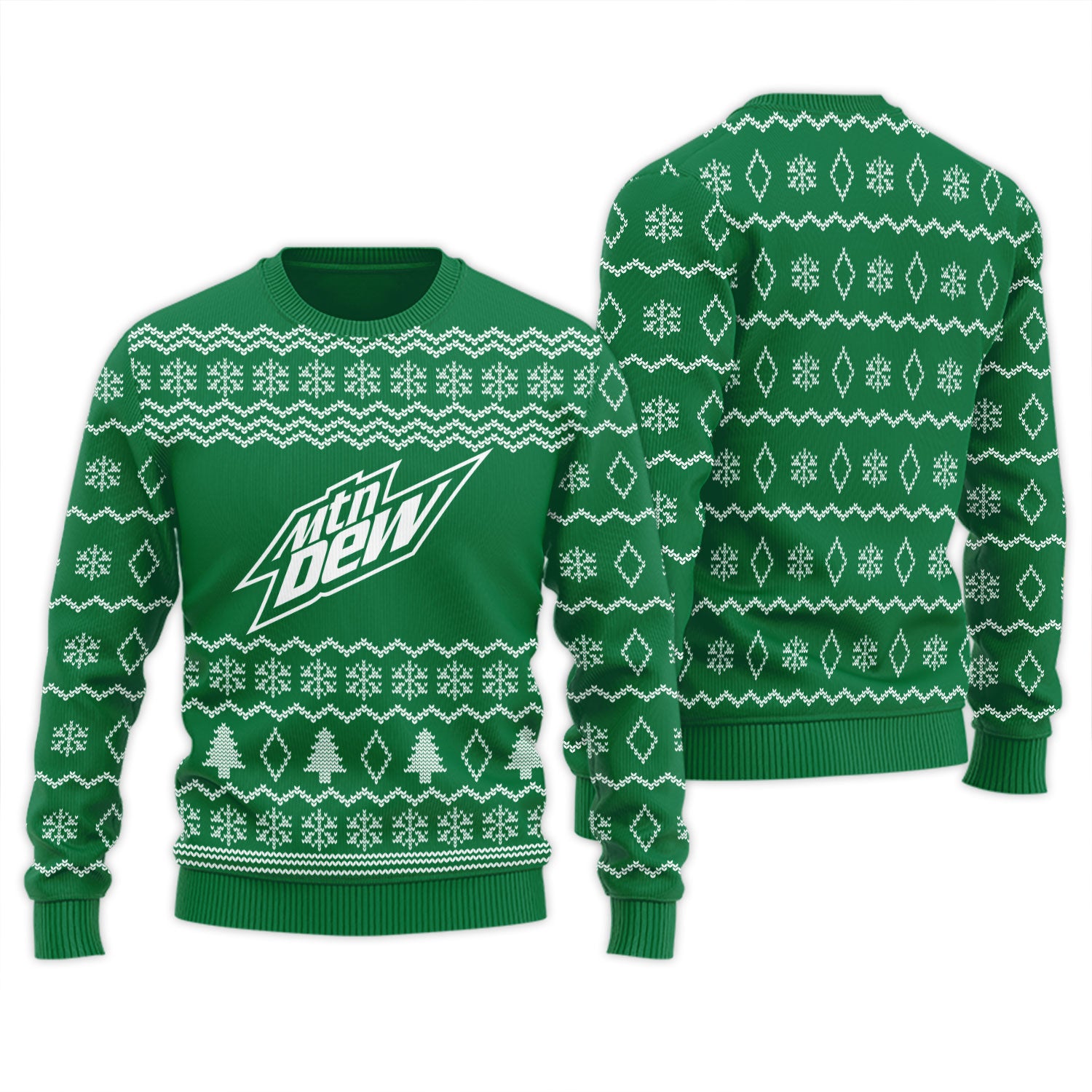 Mountain Dew Winter Festive Ugly Sweater