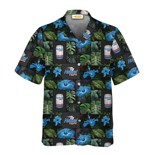 Natural Light Tropical Hibiscus Flower Hawaiian Shirt - VinoVogue.com