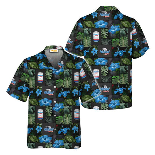 Natural Light Tropical Hibiscus Flower Hawaiian Shirt - VinoVogue.com