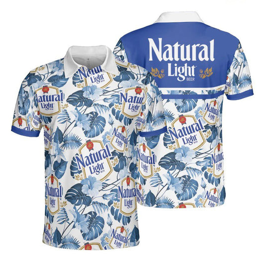 Natural Light Tropical Polo Shirt - VinoVogue.com
