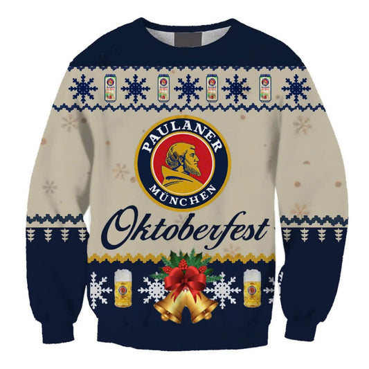 Okroberfest Christmas Jingle Bell Ugly Sweater - VinoVogue.com