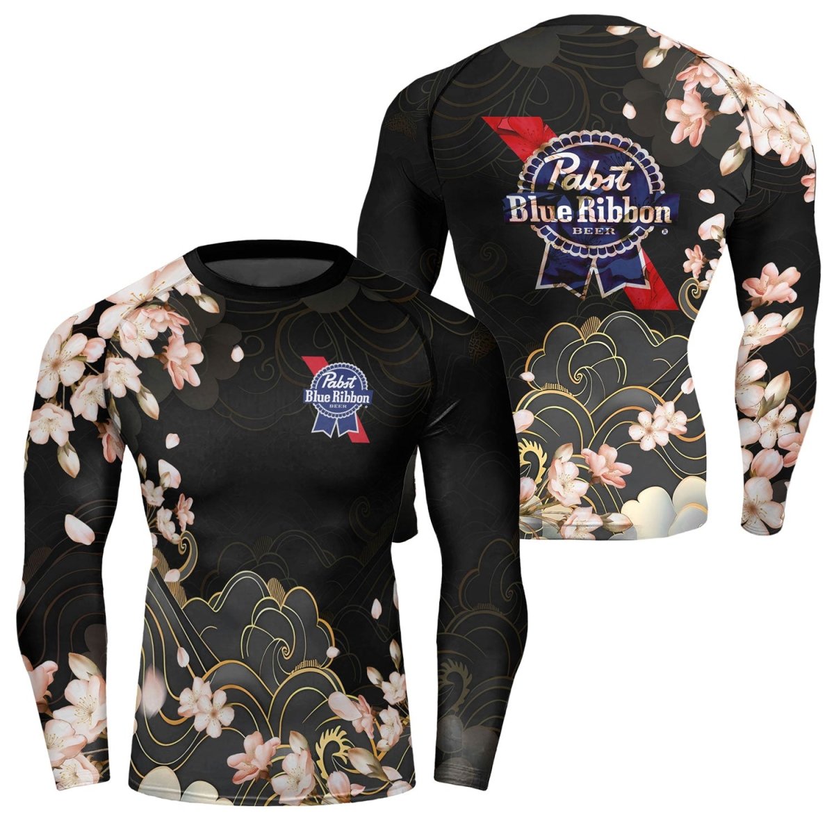 Pabst Blue Ribbon Blossom Rash Guard - VinoVogue.com