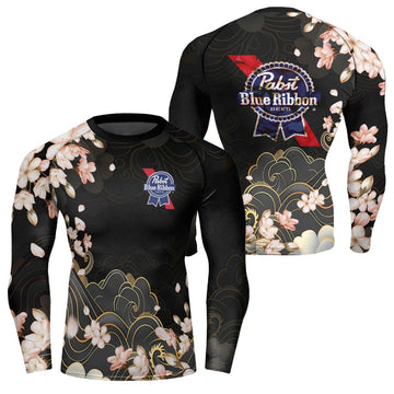 Pabst Blue Ribbon Blossom Rash Guard - VinoVogue.com