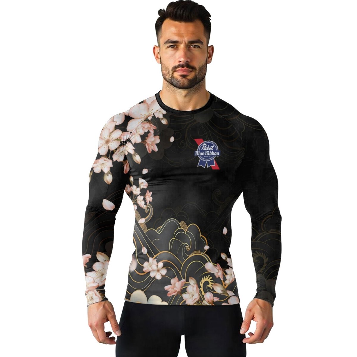 Pabst Blue Ribbon Blossom Rash Guard - VinoVogue.com