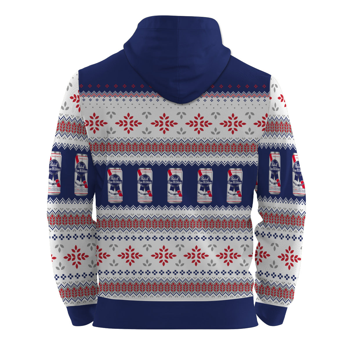 Pabst Blue Ribbon Festive Holiday Pullover & Zip Hoodie