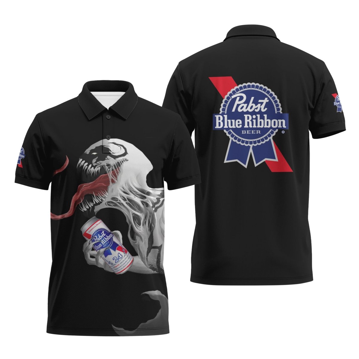 Pabst Blue Ribbon Is Anti - Venom Drink Polo Shirt - VinoVogue.com