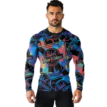 Pabst Blue Ribbon Retro Rash Guard - VinoVogue.com