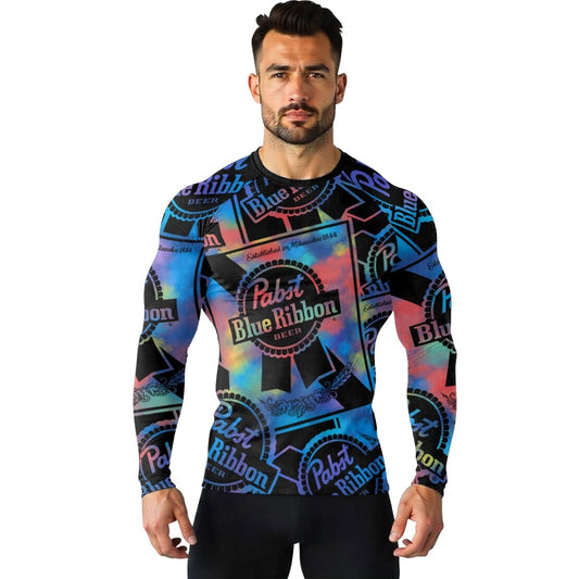 Pabst Blue Ribbon Retro Rash Guard - VinoVogue.com