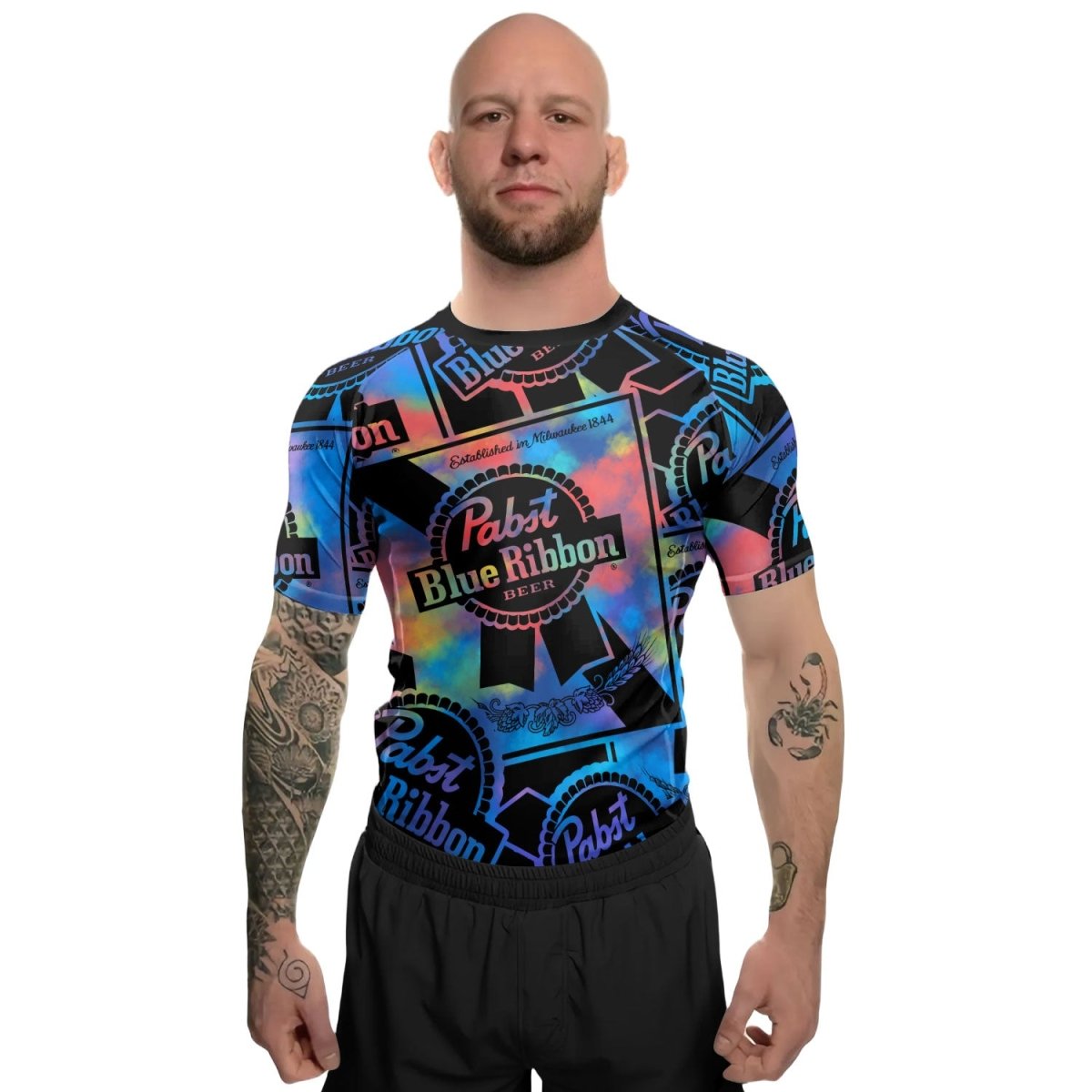 Pabst Blue Ribbon Retro Rash Guard - VinoVogue.com