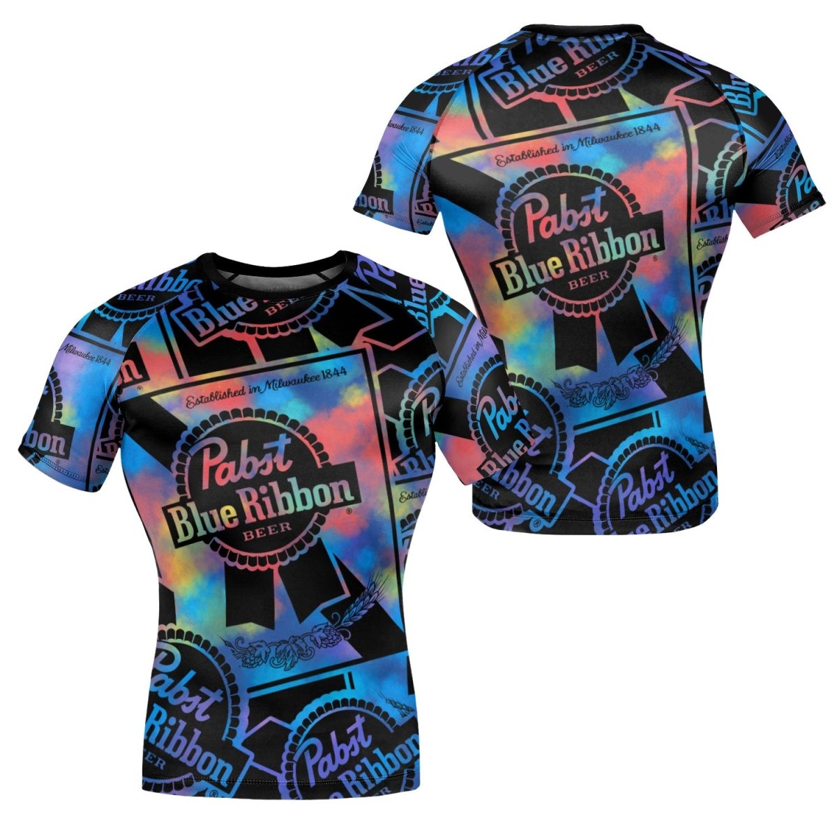 Pabst Blue Ribbon Retro Rash Guard - VinoVogue.com
