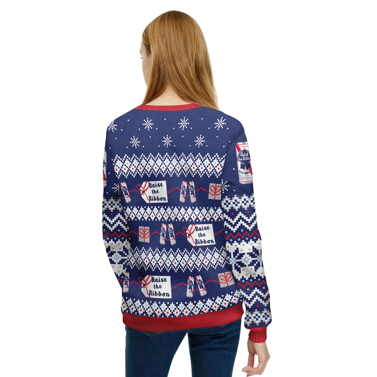 Pabst Blue Ribbon Tis The Season Ugly Sweater