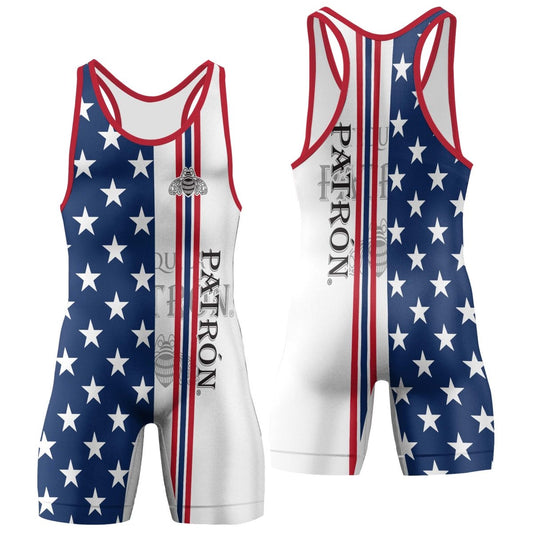 Patron Fourth Of July Wrestling Singlet - VinoVogue.com