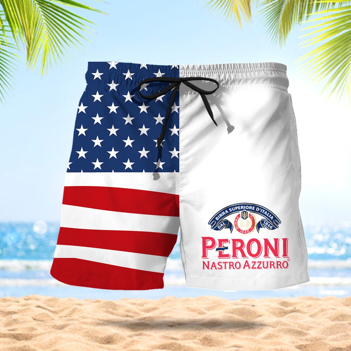 Peroni American Flag Swim Trunks - VinoVogue.com