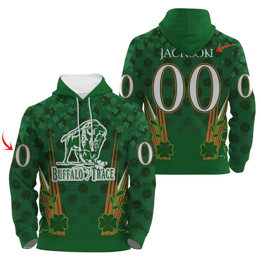 Personalized Buffalo Trace St Patrick's Day Hoodie & Zip Hoodie - VinoVogue.com