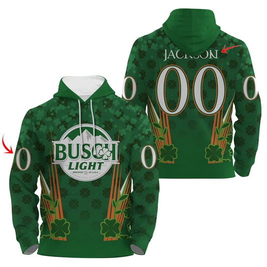 Personalized Busch Light St Patrick's Day Hoodie & Zip Hoodie - VinoVogue.com