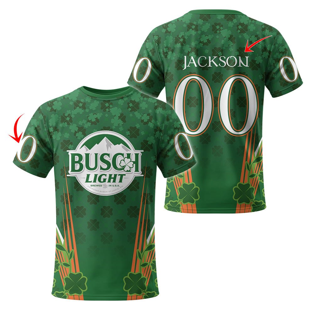 Personalized Busch Light St Patrick's Day T-Shirt - VinoVogue.com