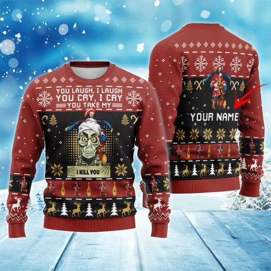 Personalized Captain Morgan Funny Skeleton Ugly Sweater - VinoVogue.com