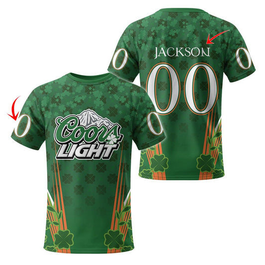 Personalized Coors Light St Patrick's Day T-Shirt - VinoVogue.com