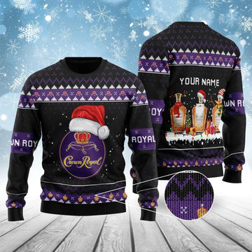 Crown Royal Bottle Santa Ugly Sweater - VinoVogue.com