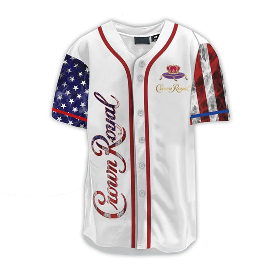 Personalized Crown Royal Patriot Baseball Jersey - VinoVogue.com