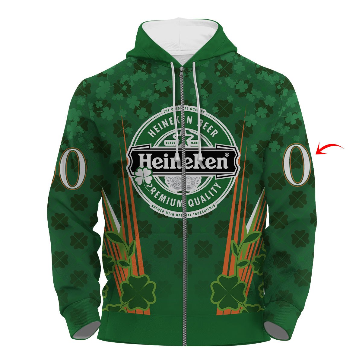 Personalized Heineken St Patrick's Day Hoodie & Zip Hoodie - VinoVogue.com