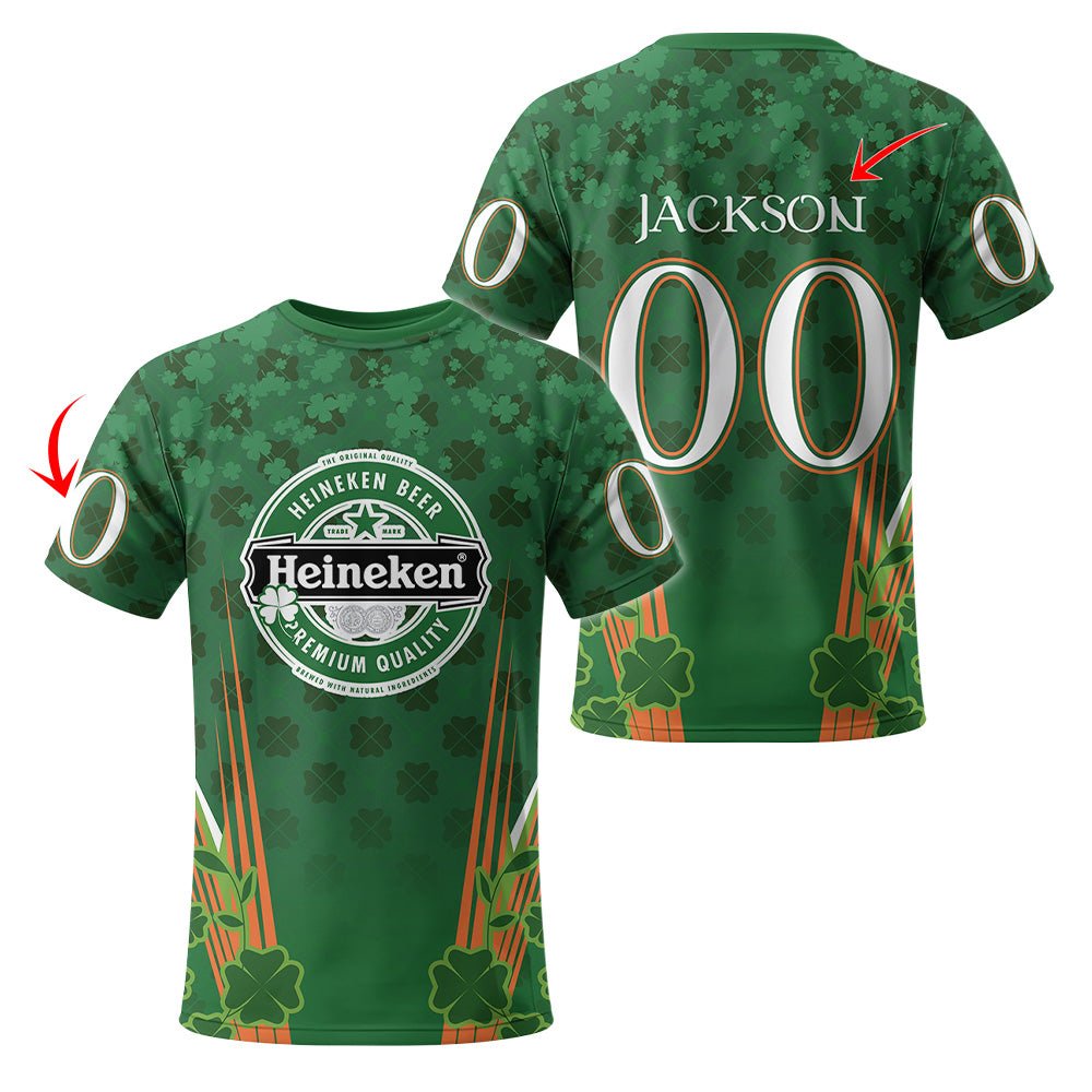 Personalized Heineken St Patrick's Day T-Shirt - VinoVogue.com