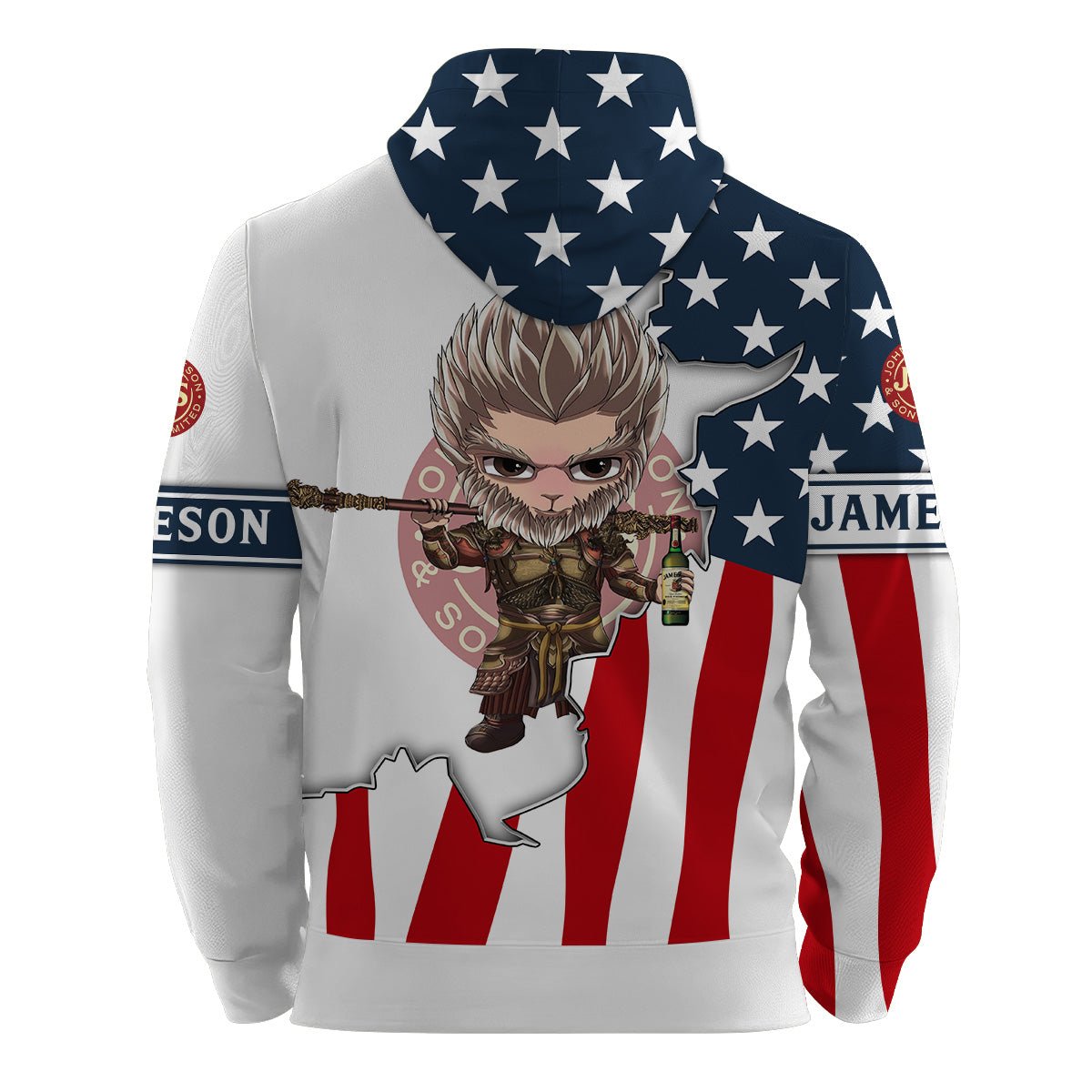 Personalized Jameson Black Myth Wukong Hoodie & Zip Hoodie - VinoVogue.com