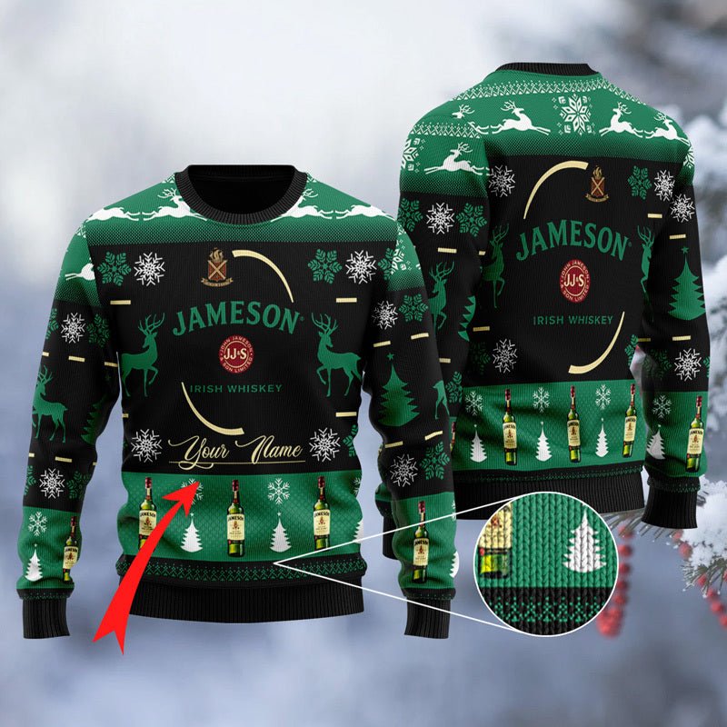 Personalized Jameson Black Ugly Sweater - VinoVogue.com