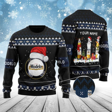 Modelo Bottle Santa Ugly Sweater - VinoVogue.com