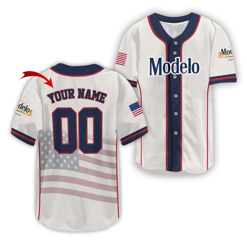 Personalized Modelo Diamond League Americana Baseball Jersey - VinoVogue.com