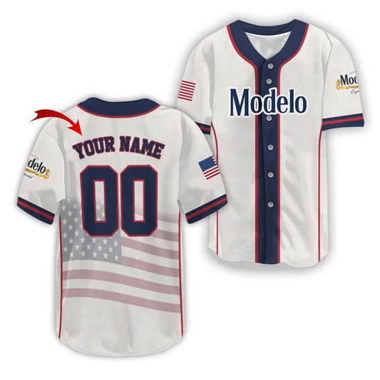 Personalized Modelo Diamond League Americana Baseball Jersey - VinoVogue.com