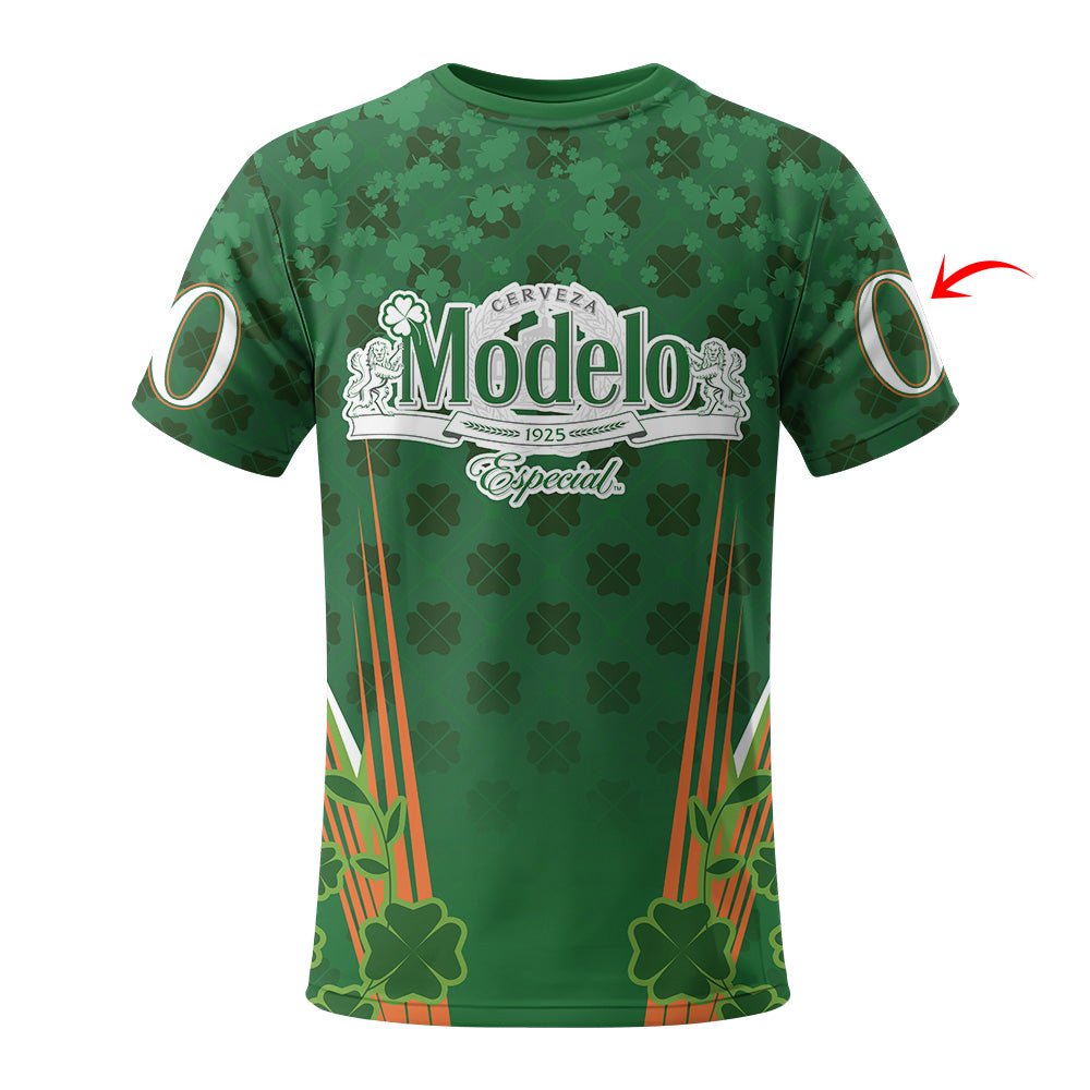 Personalized Modelo St Patrick's Day T-Shirt - VinoVogue.com