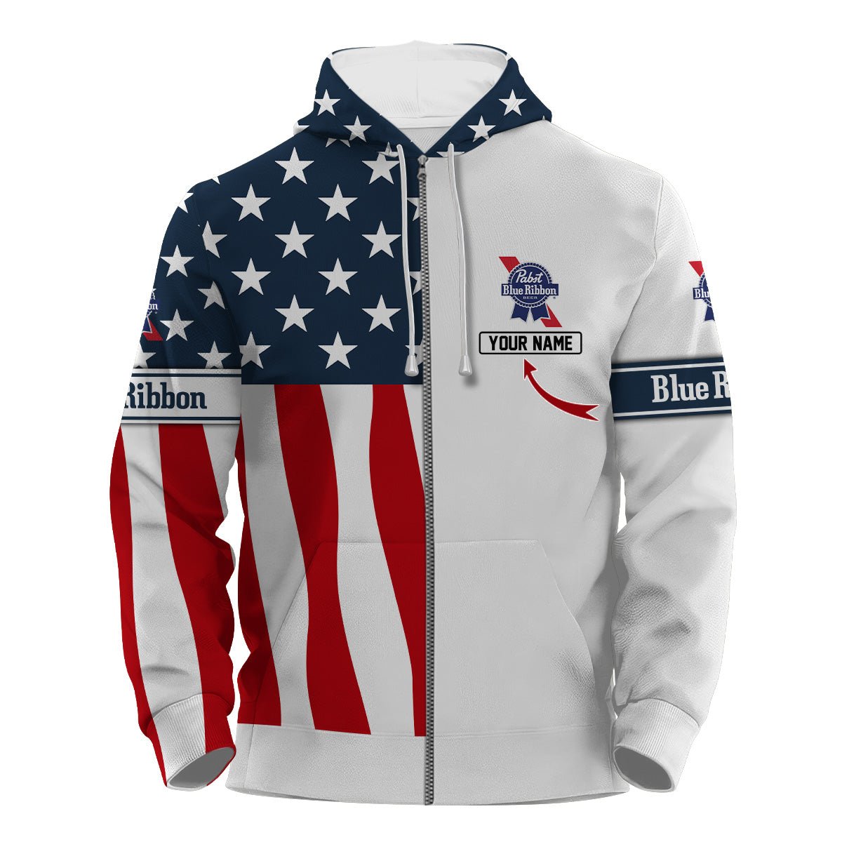 Personalized Pabst Blue Ribbon Black Myth Wukong Hoodie & Zip Hoodie - VinoVogue.com