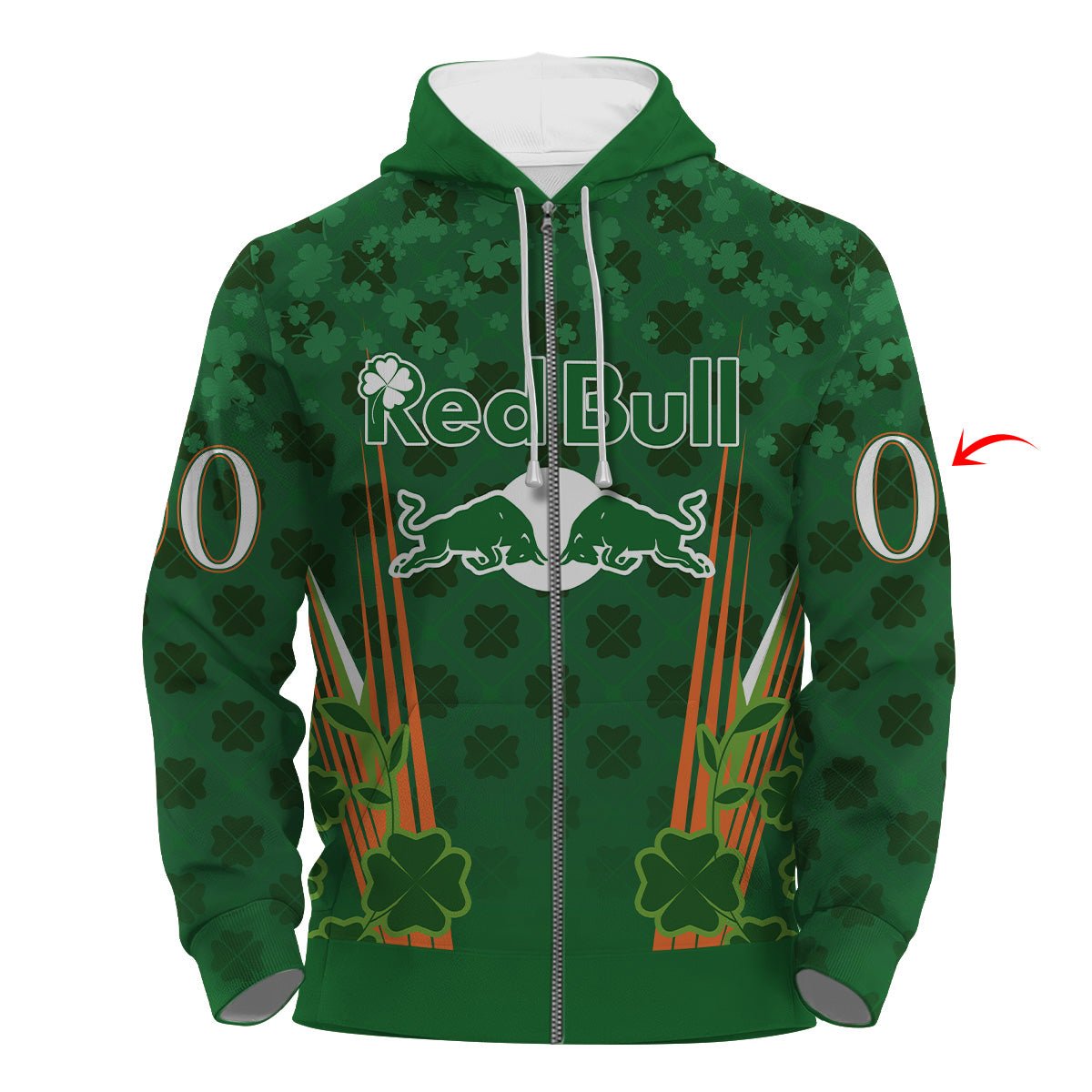 Personalized Red Bull St Patrick's Day Hoodie & Zip Hoodie - VinoVogue.com