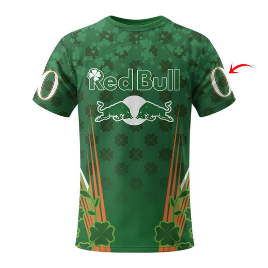 Personalized Red Bull St Patrick's Day T-Shirt - VinoVogue.com