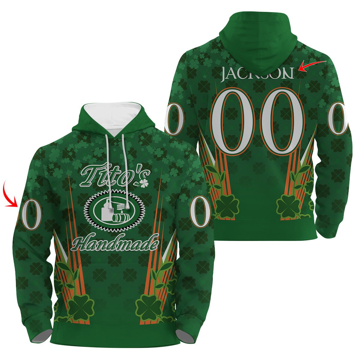 Personalized Tito's St Patrick's Day Hoodie & Zip Hoodie - VinoVogue.com