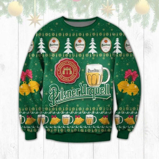 Pilsner Urquell Christmas Reindeer Ugly Sweater - VinoVogue.com